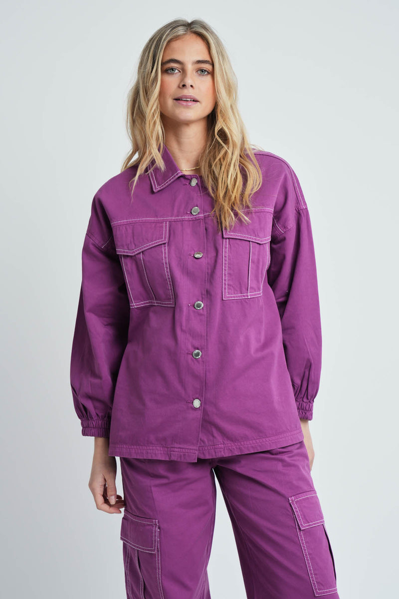 AMERI　TWILL JACKET LIKE TOP Ameri（アメリ）の「TWILL JACKET LIKE TOP（シャツ/ブラウス