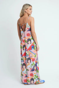 Mediterranean Print Jumpsuit