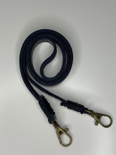 Load image into Gallery viewer, Black Leather Mask Lanyard