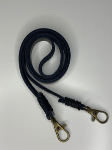 Black Leather Mask Lanyard