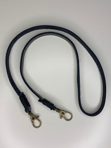 Black Leather Mask Lanyard