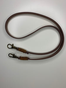 Brown Leather Mask Lanyard