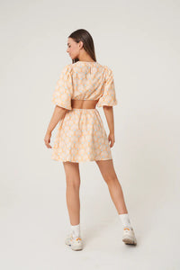 Puff Sleeve Mini Dress