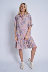 Paisley Print Swing Dress