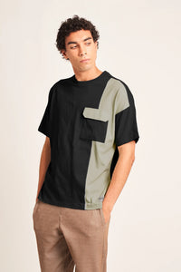 Contrasting Panel T-Shirt