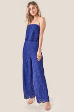 Load image into Gallery viewer, Blue Lace Jumpsuit