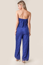 Load image into Gallery viewer, Blue Lace Jumpsuit